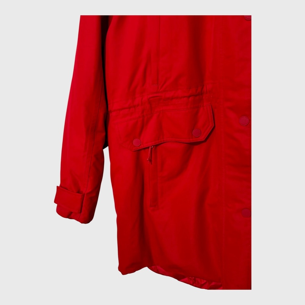 Lands' End Expedition Down Parka Jacket Women's XL PETITE 18P Red Hood NWOT - Picture 7 of 16
